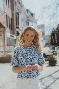 OBJELLA TOP blauw