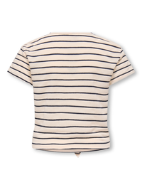 KOGJANA STRIPED KNOT TOP navy
