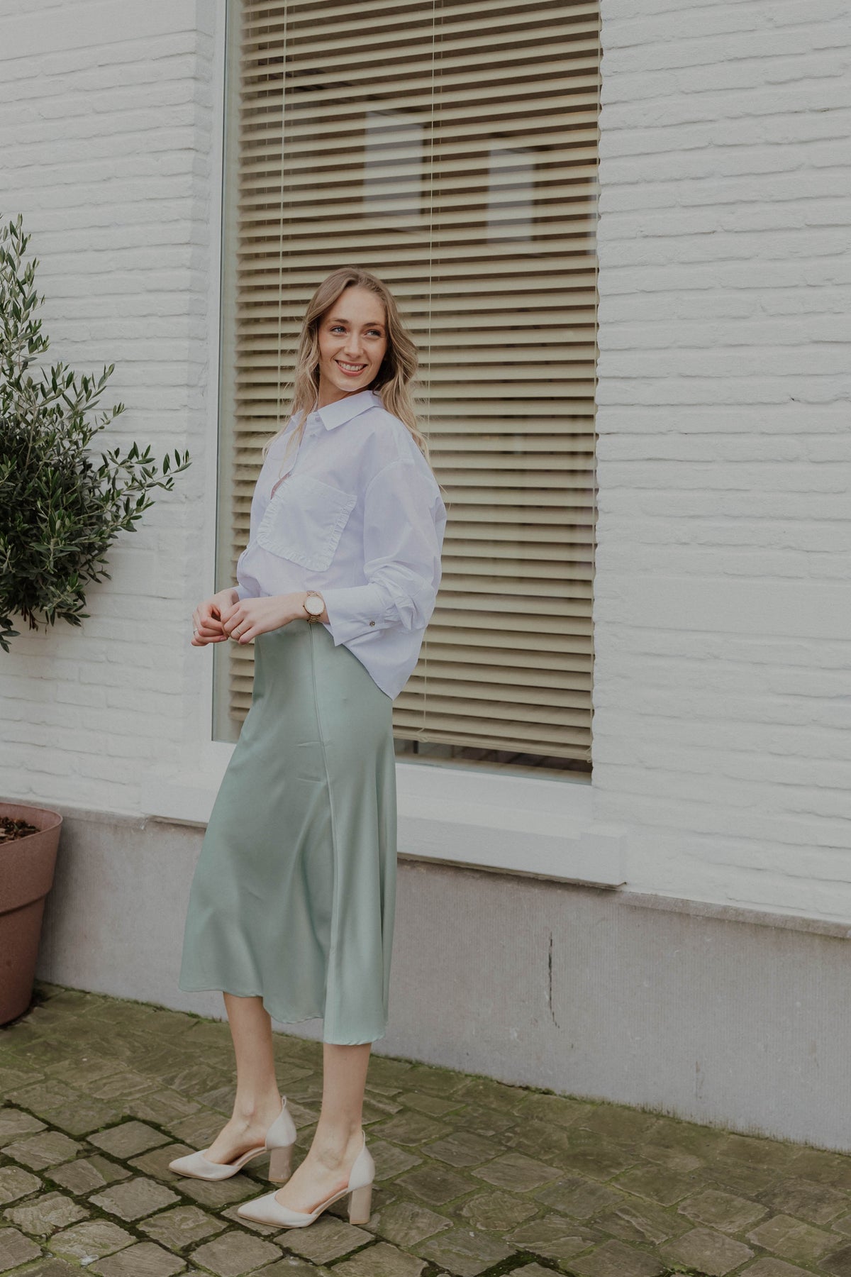 YASPELLA SKIRT ice groen