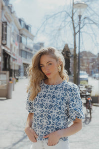 OBJELLA TOP blauw