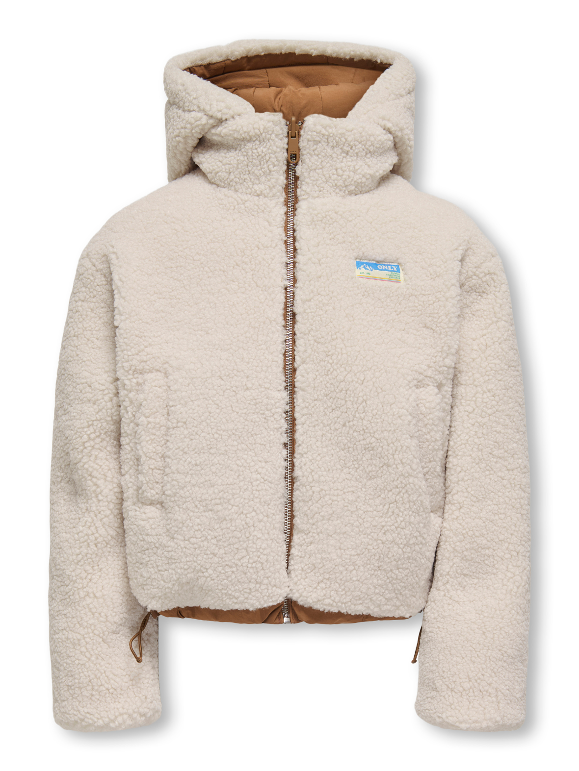 KOGMARIA  REVERSIB PUFFER JACKET beige/bruin