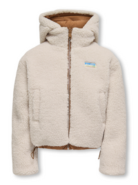 KOGMARIA  REVERSIB PUFFER JACKET beige/bruin