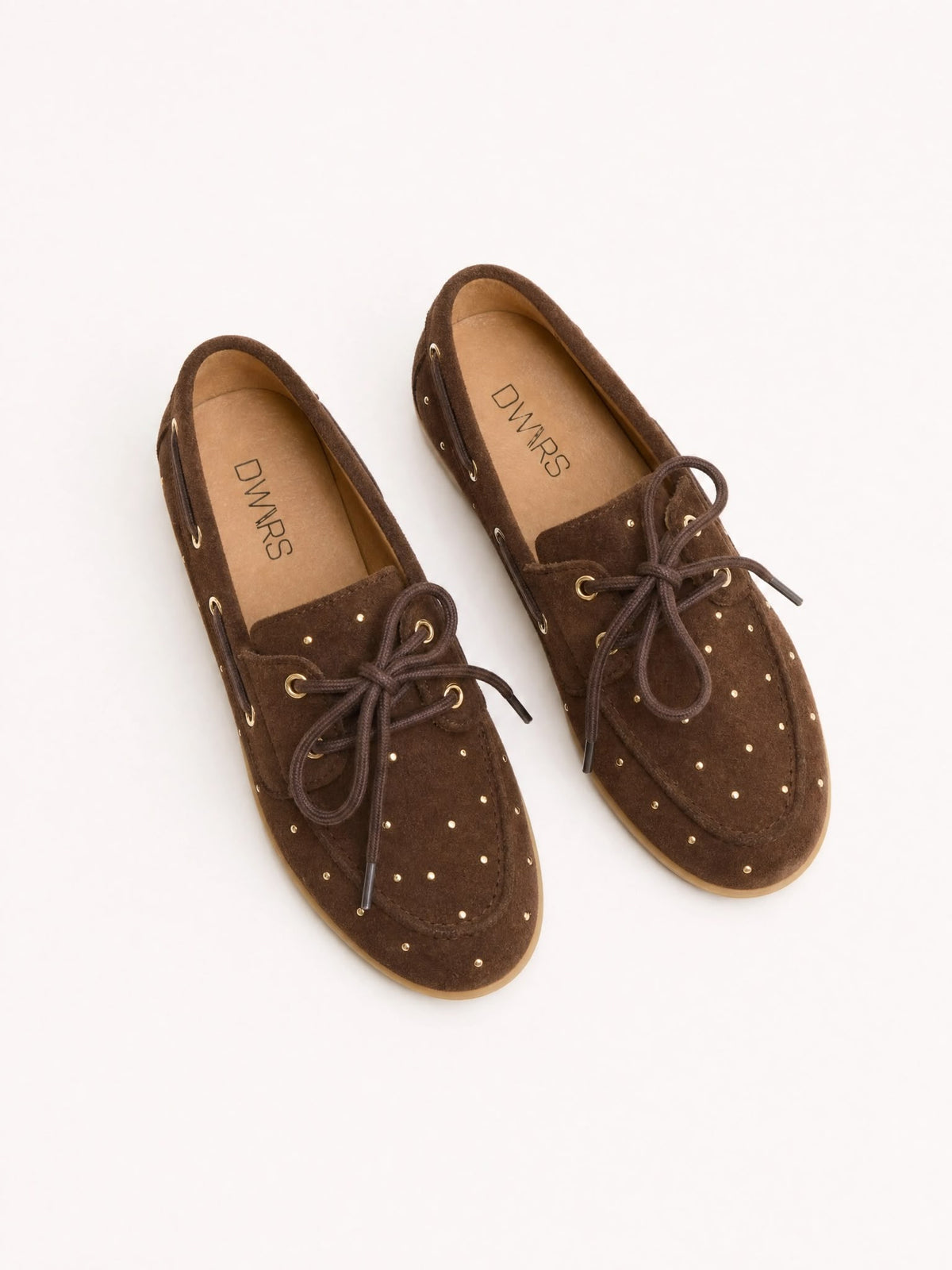 LATTY MOCASSINS STUDS chocolade