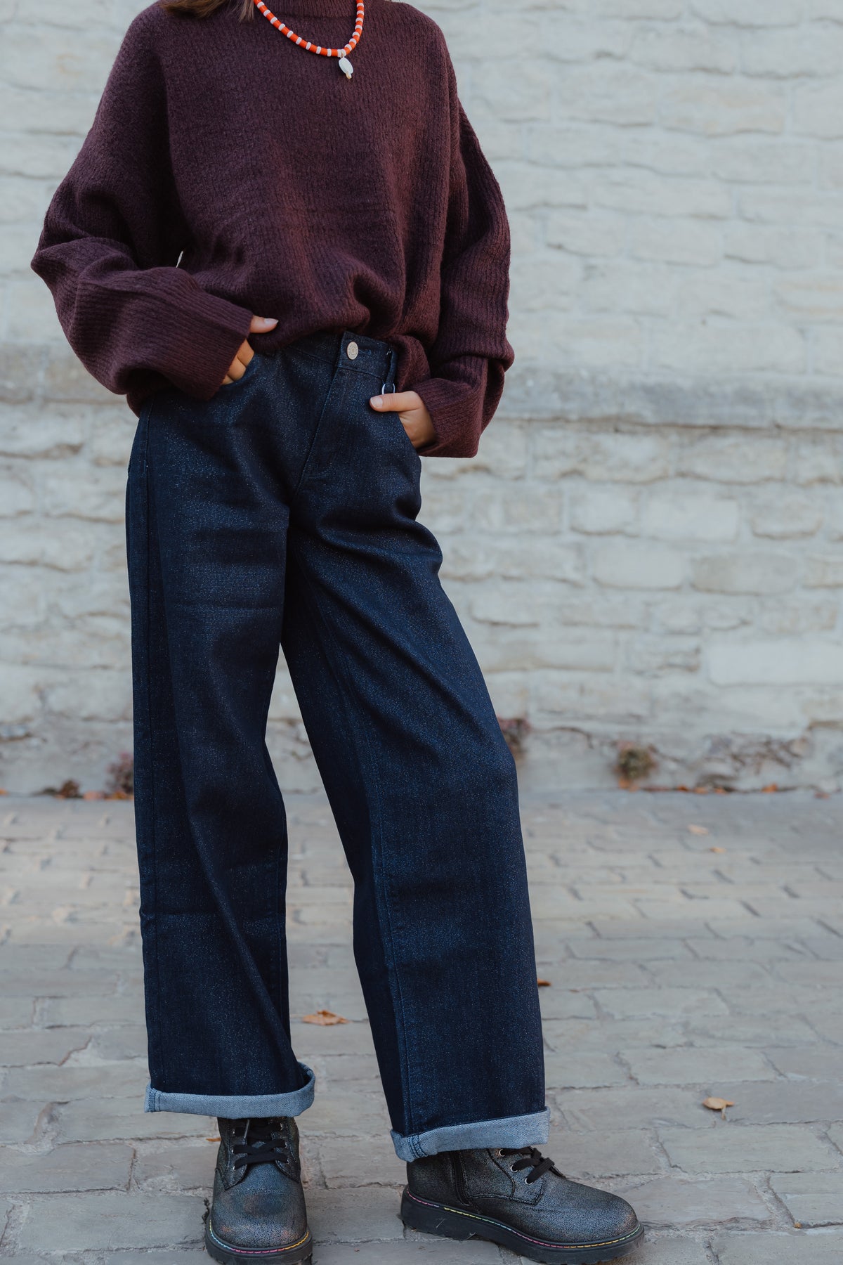 NKFROSE WIDE GLITTER jeans