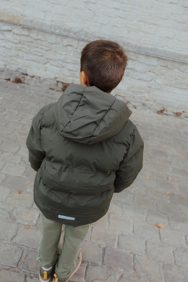 NKNMUSK PUFFER JACKET dark green