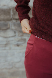 YASJOHI CARDIGAN rood