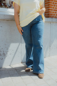 KCFLORA FLARED JEANS blauw