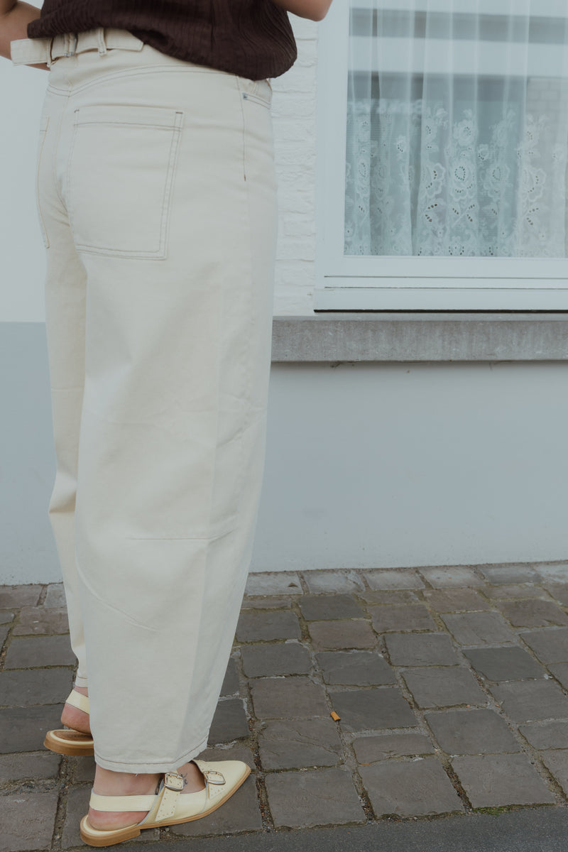 OBJMIO ANDREA CROPPED JEANS grijs