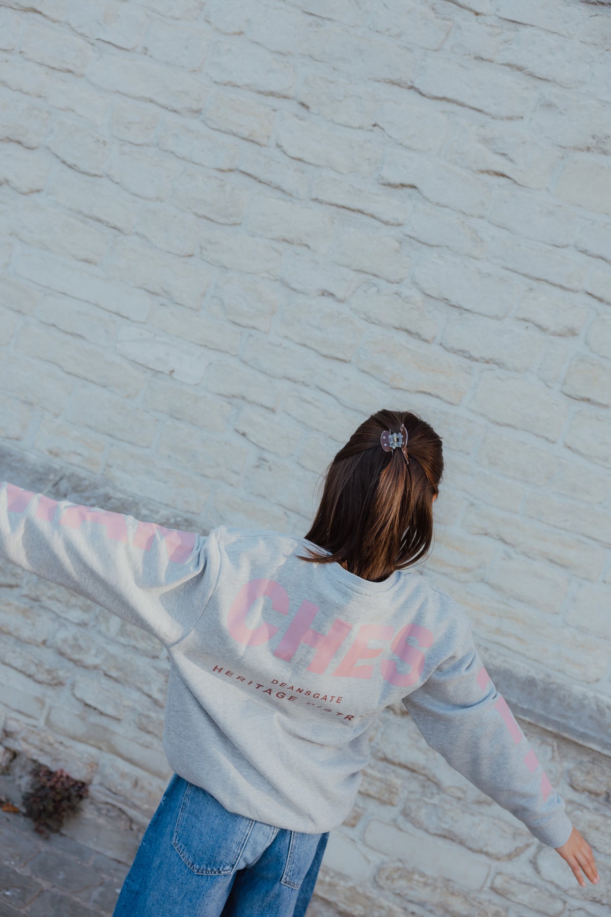 NKFNOKKI LS  SWEAT grijs