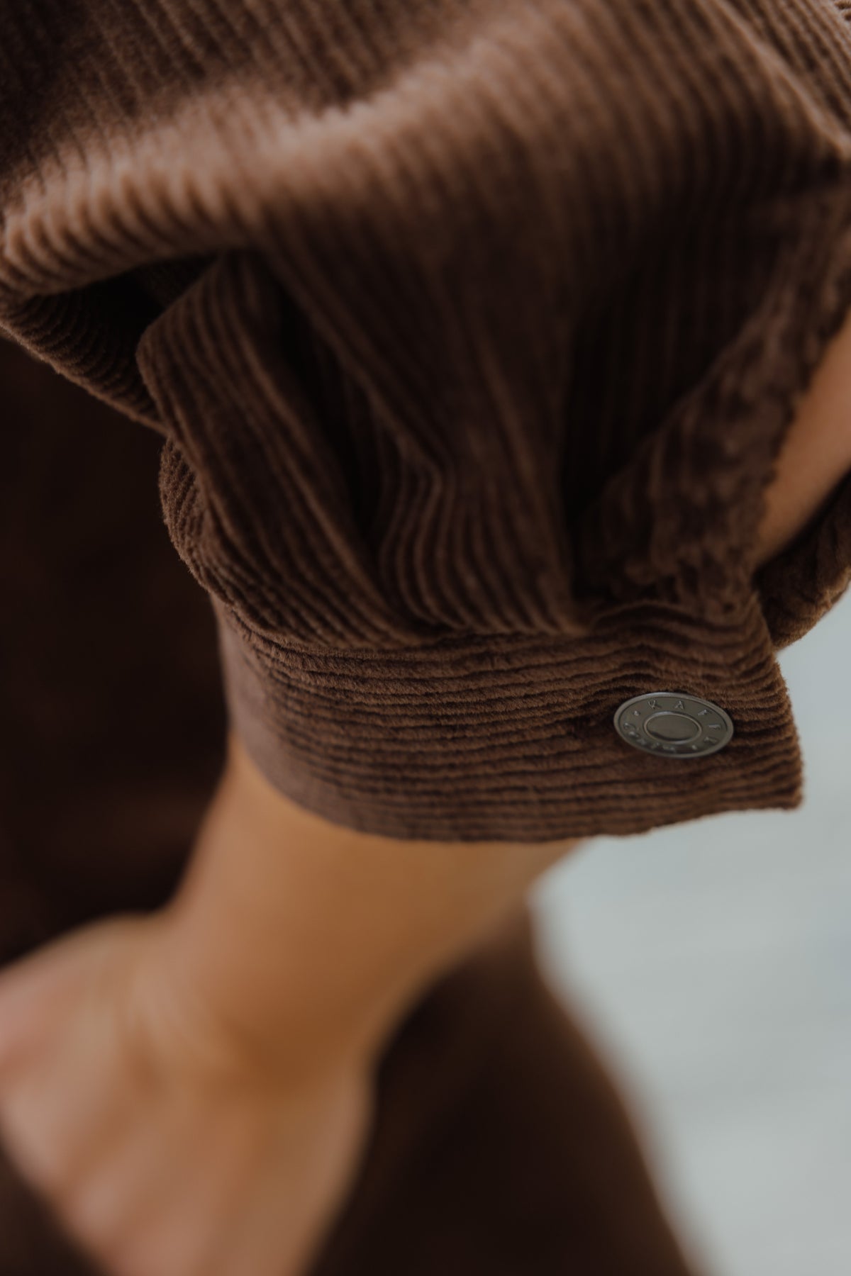 KASELLA CORDUROY DRESS bruin