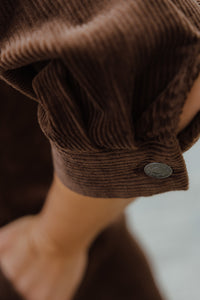 KASELLA CORDUROY DRESS bruin