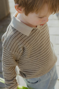 NMMBARKER KNIT POLO groen