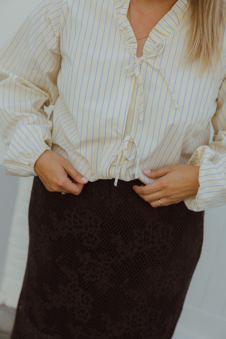 KCESTHER BLOUSE geel