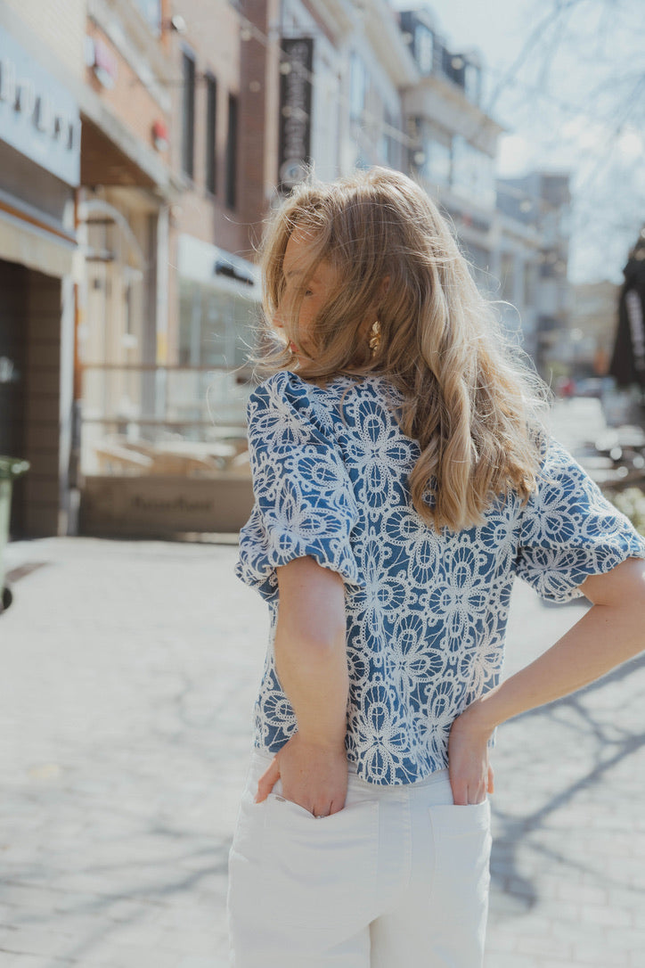 OBJELLA TOP blauw