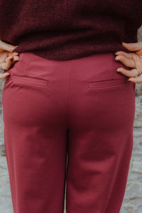 IHKATE WIDE PANTS bordeaux