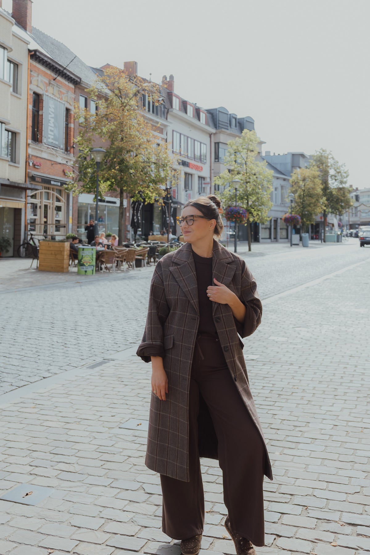IHEMMALU JACKET bruin/ruit
