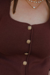 YD KNITTED TOP MELLA bruin