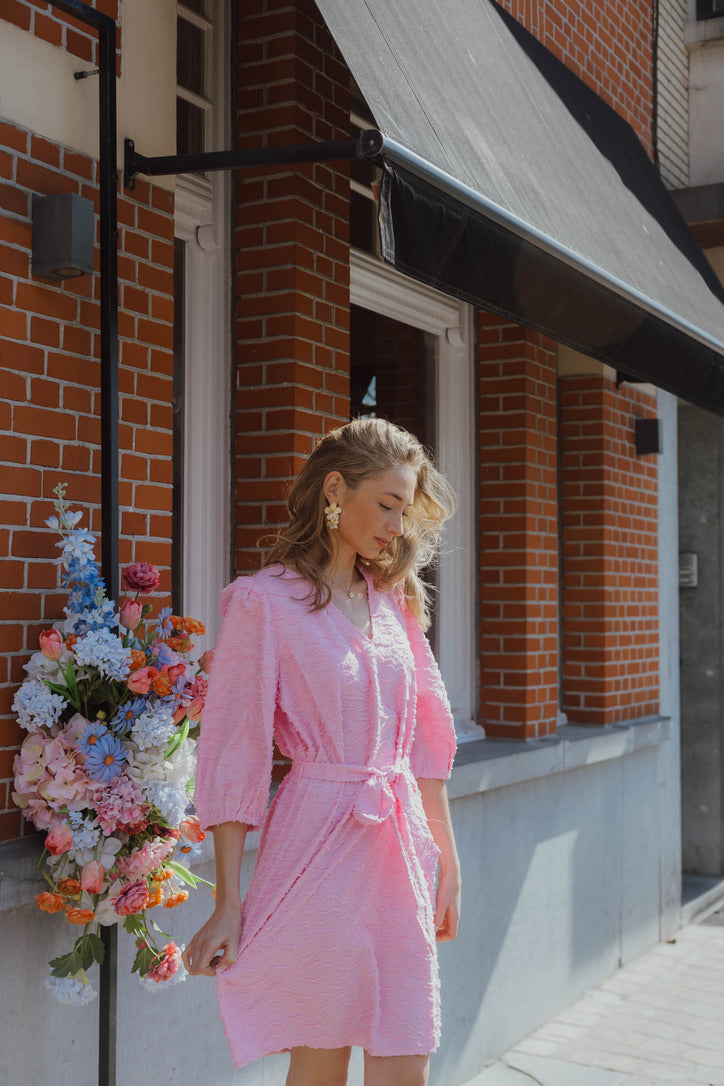 DION DRESS roze