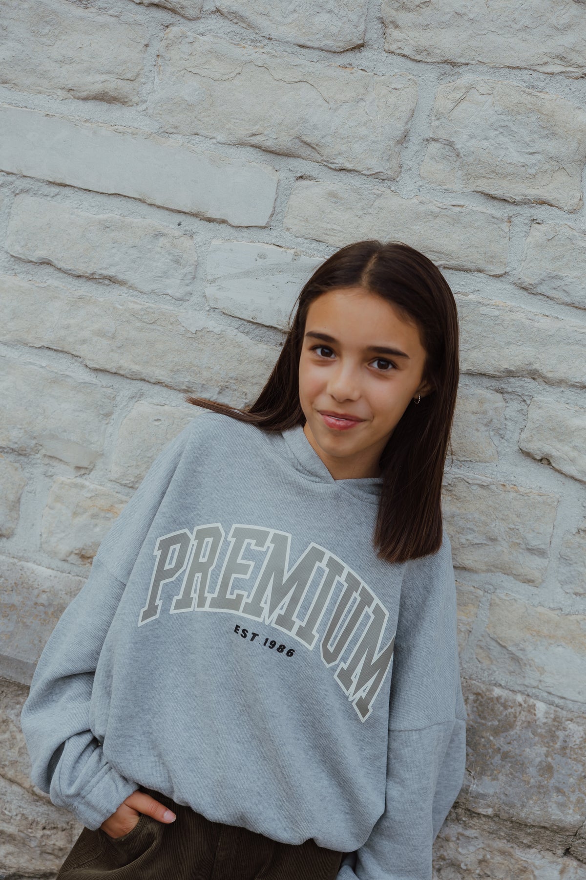 NKFOKOMMA SWEAT grijs