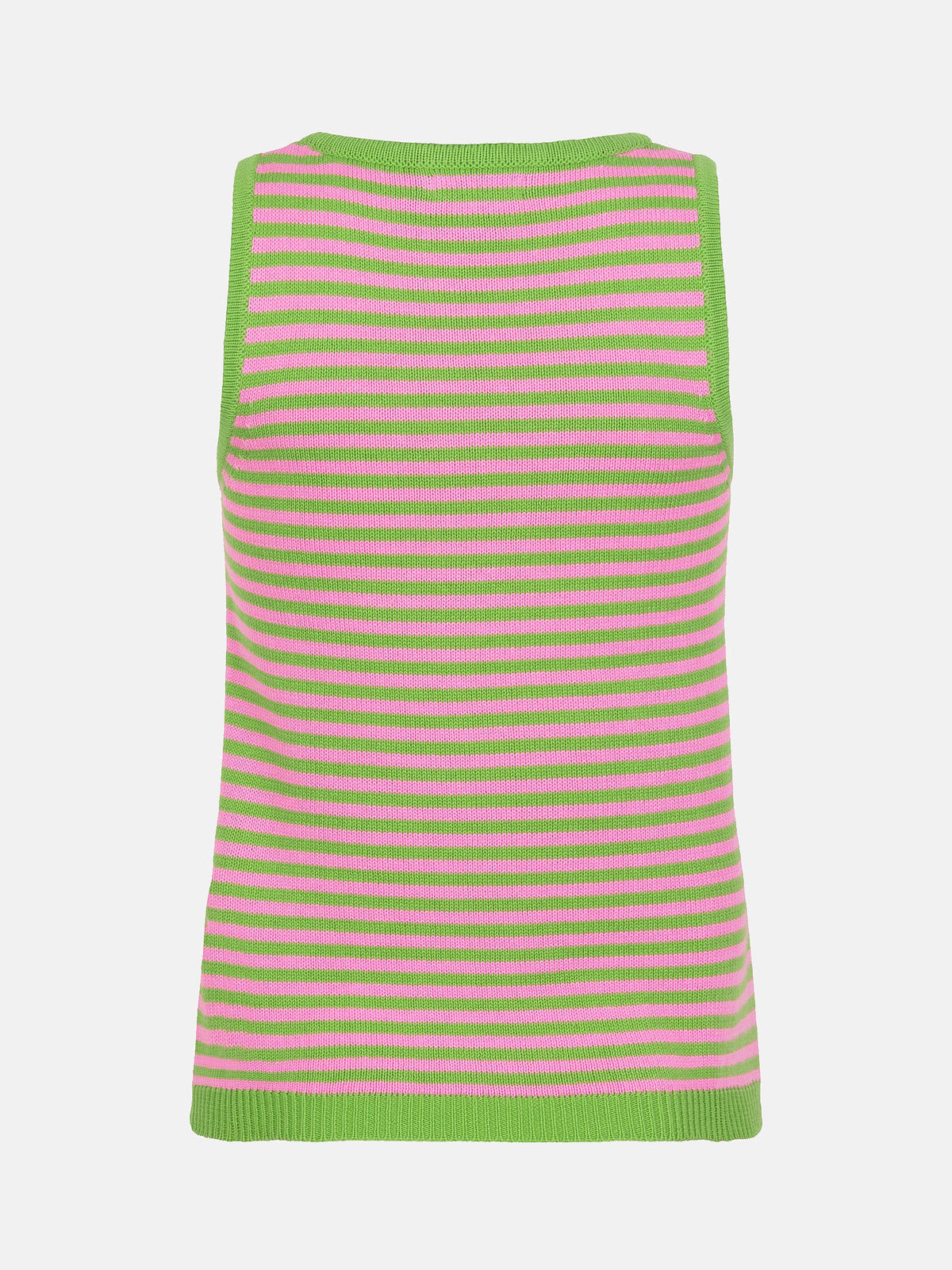YD KNITTED TOP groen/roos