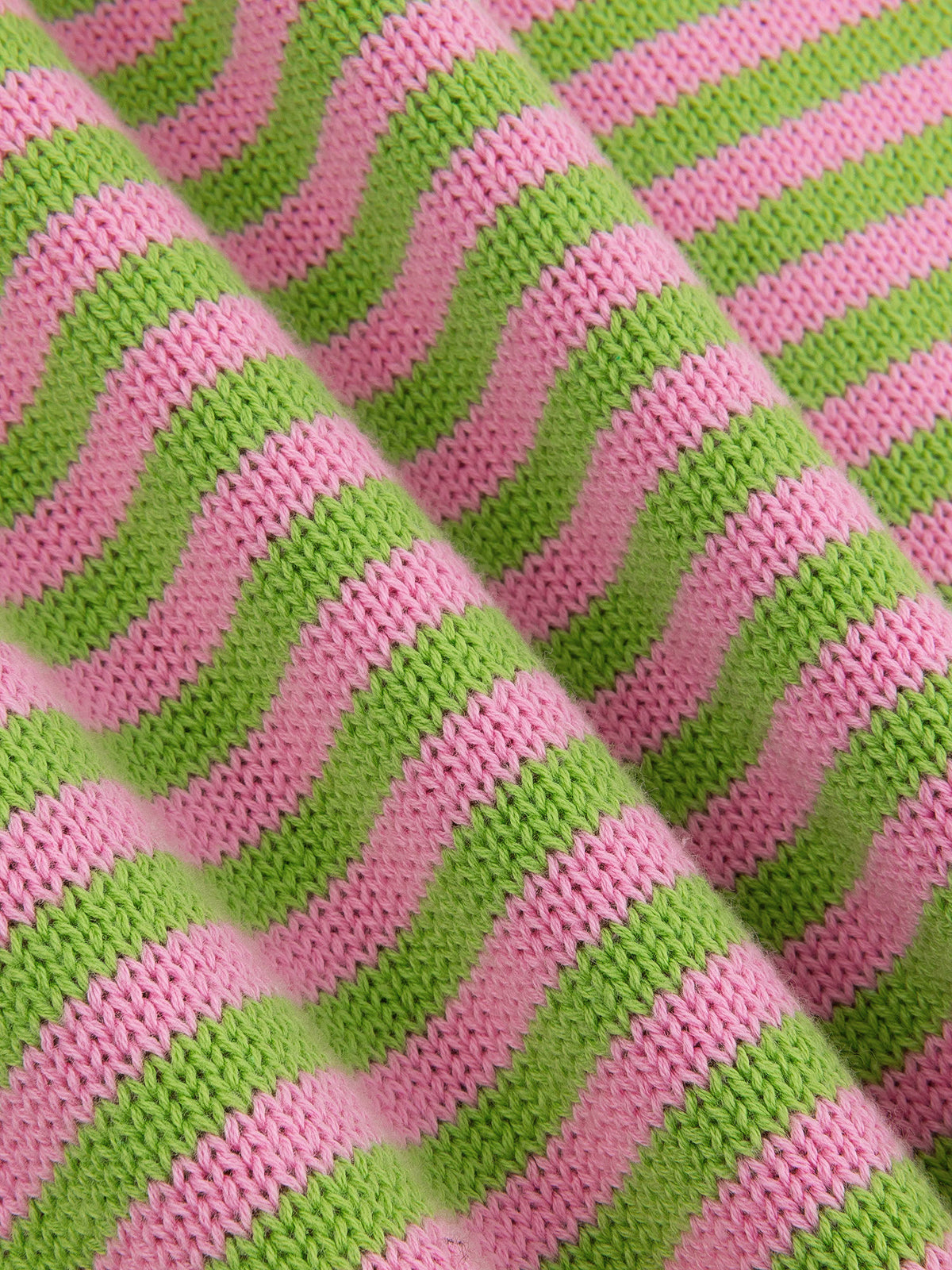 YD KNITTED TOP groen/roos