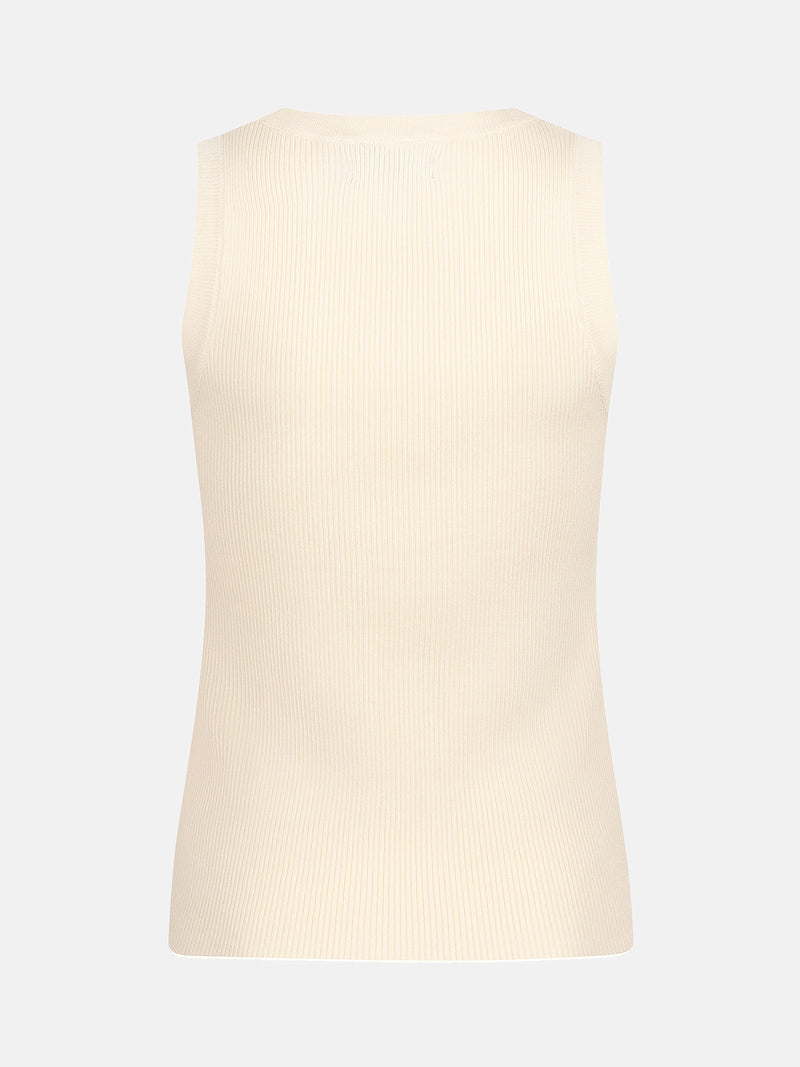 YD KNITTED TOP ecru