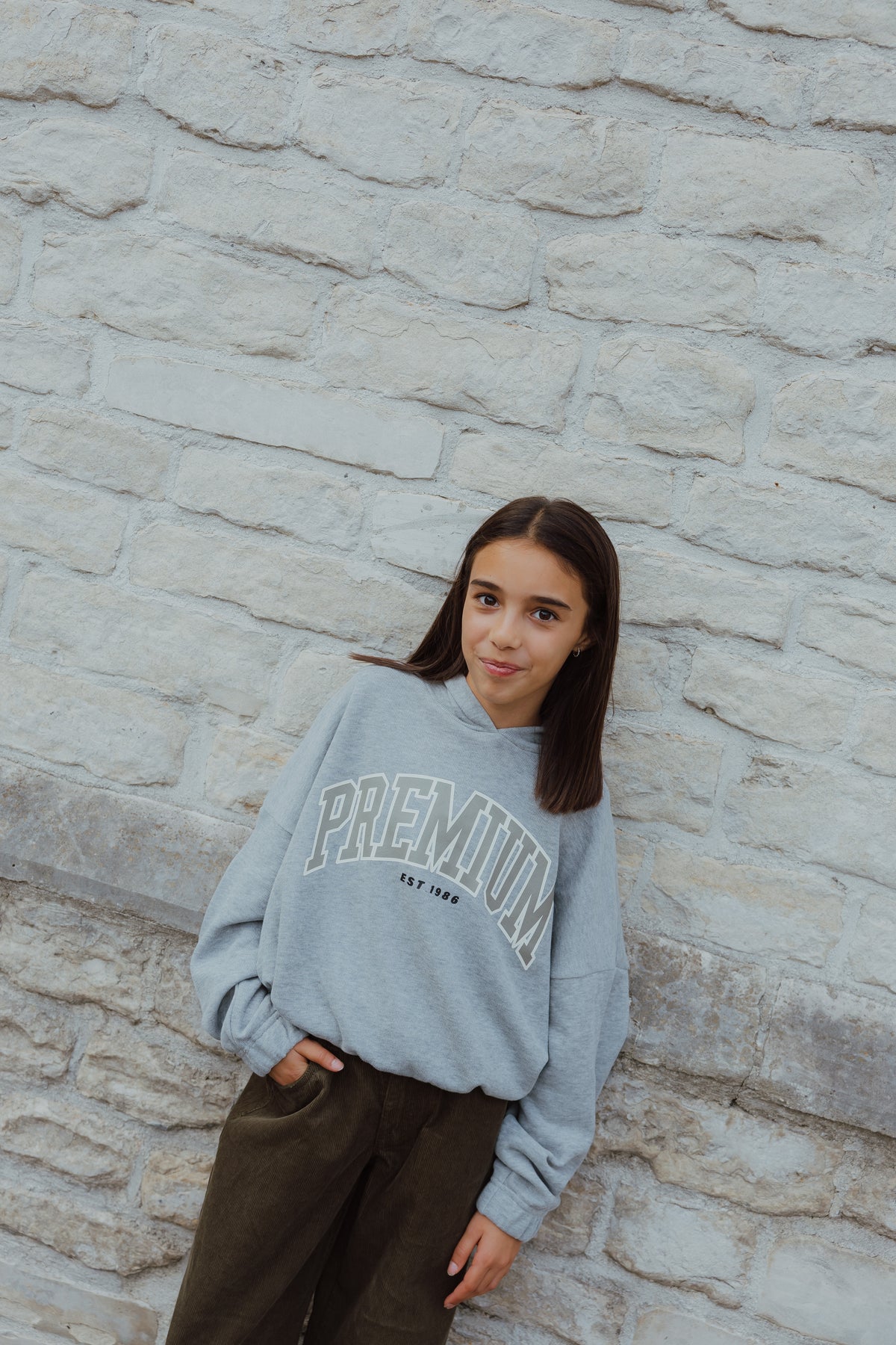 NKFOKOMMA SWEAT grijs