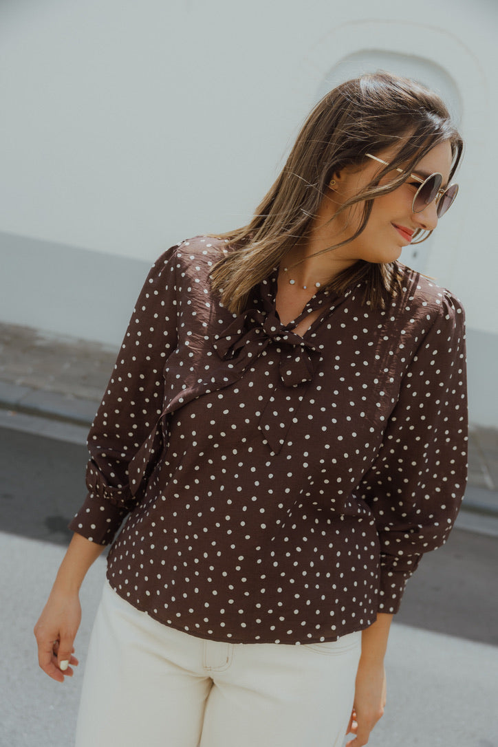 KADOTTE BLOUSE bruin