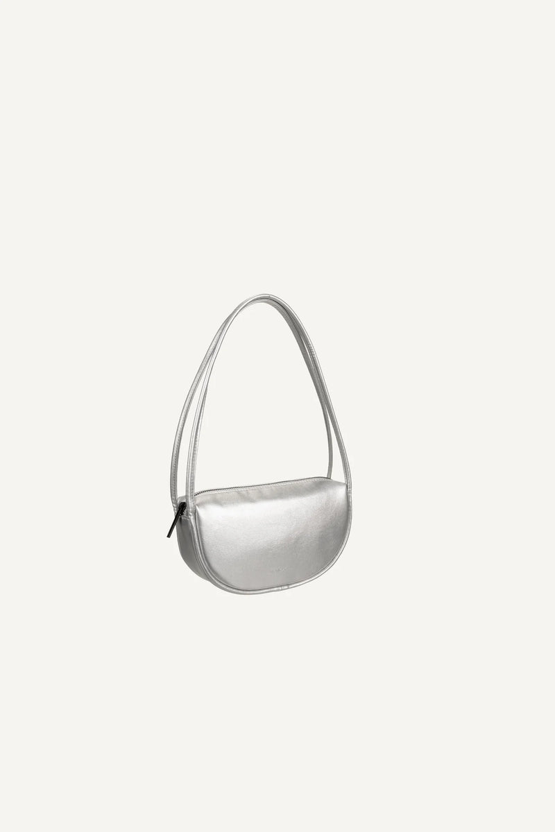 SCHOUDER HANDTAS zilver