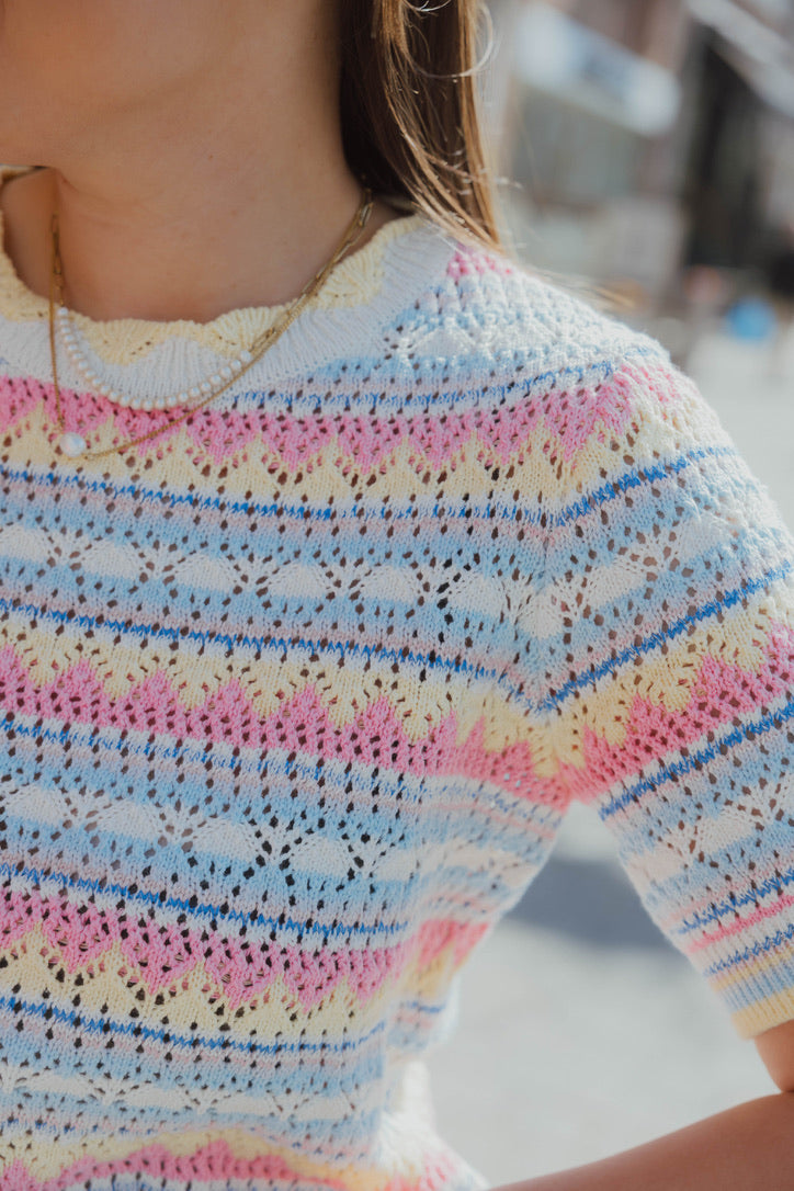 YASMULTA  KNIT TOP multi color