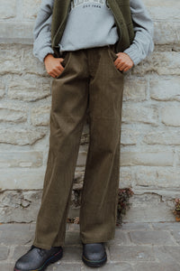 NKFROSE WIDE CORD PANTS 2009 kaki