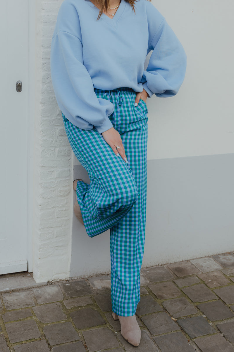 YD PANTS KATE bleu/green