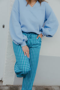 YD PANTS KATE bleu/green