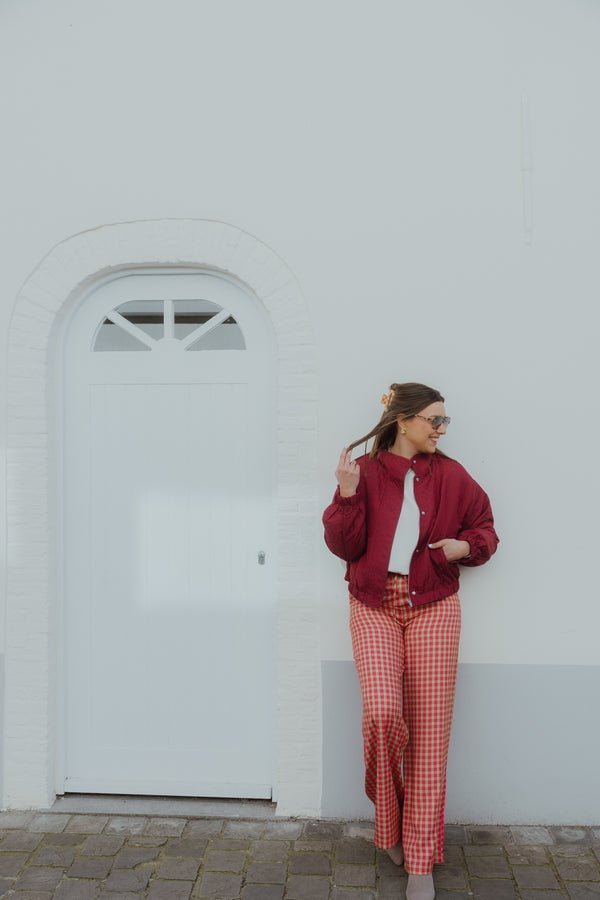 YD PANTS KATE berry/green