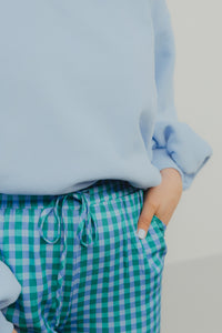 YD PANTS KATE bleu/green