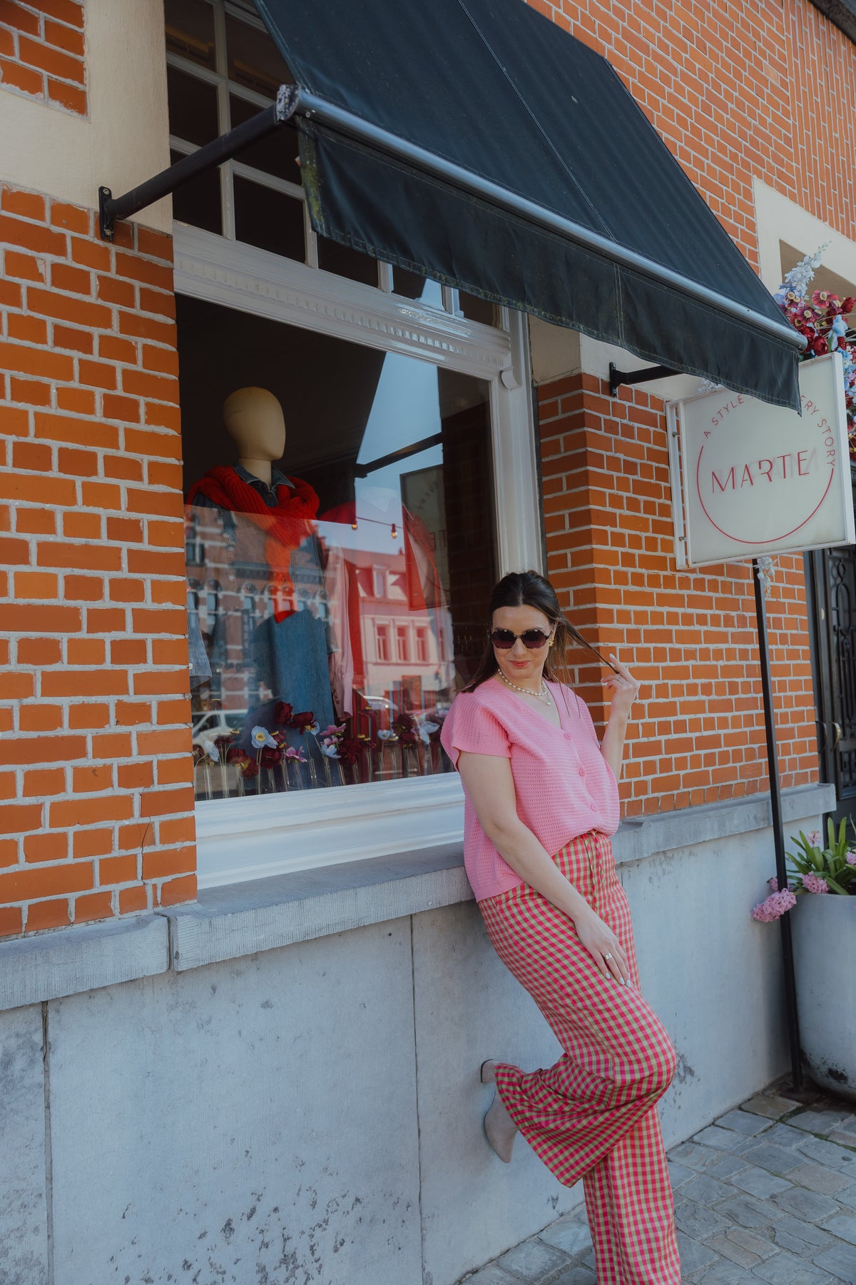 YD KNITTED TOP ELIN roze