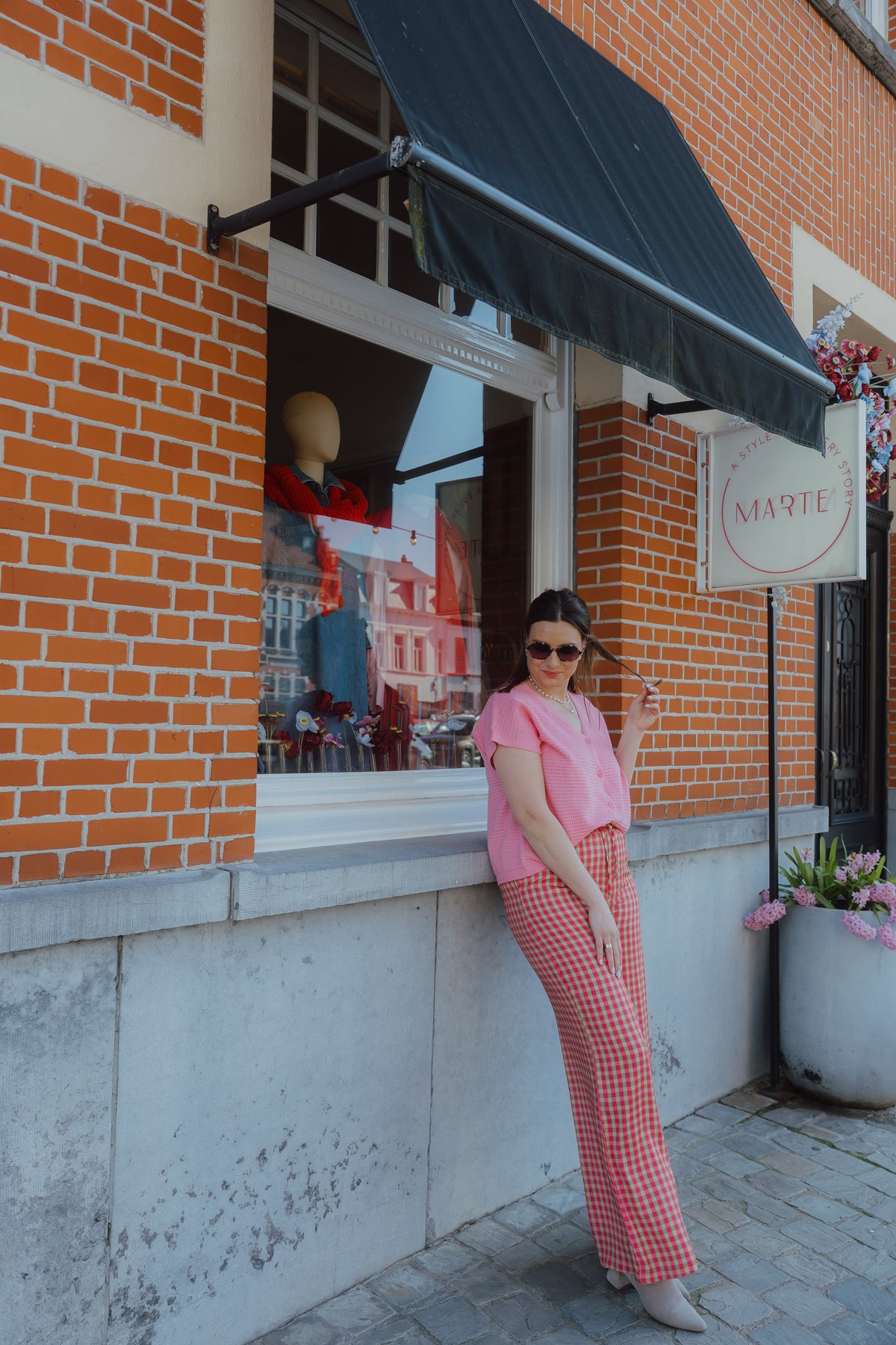 YD KNITTED TOP ELIN roze
