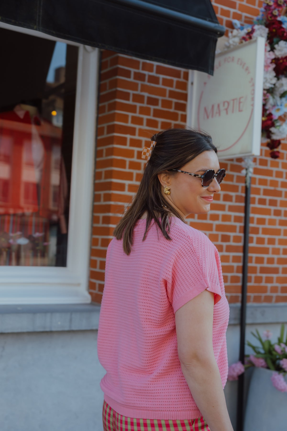 YD KNITTED TOP ELIN roze