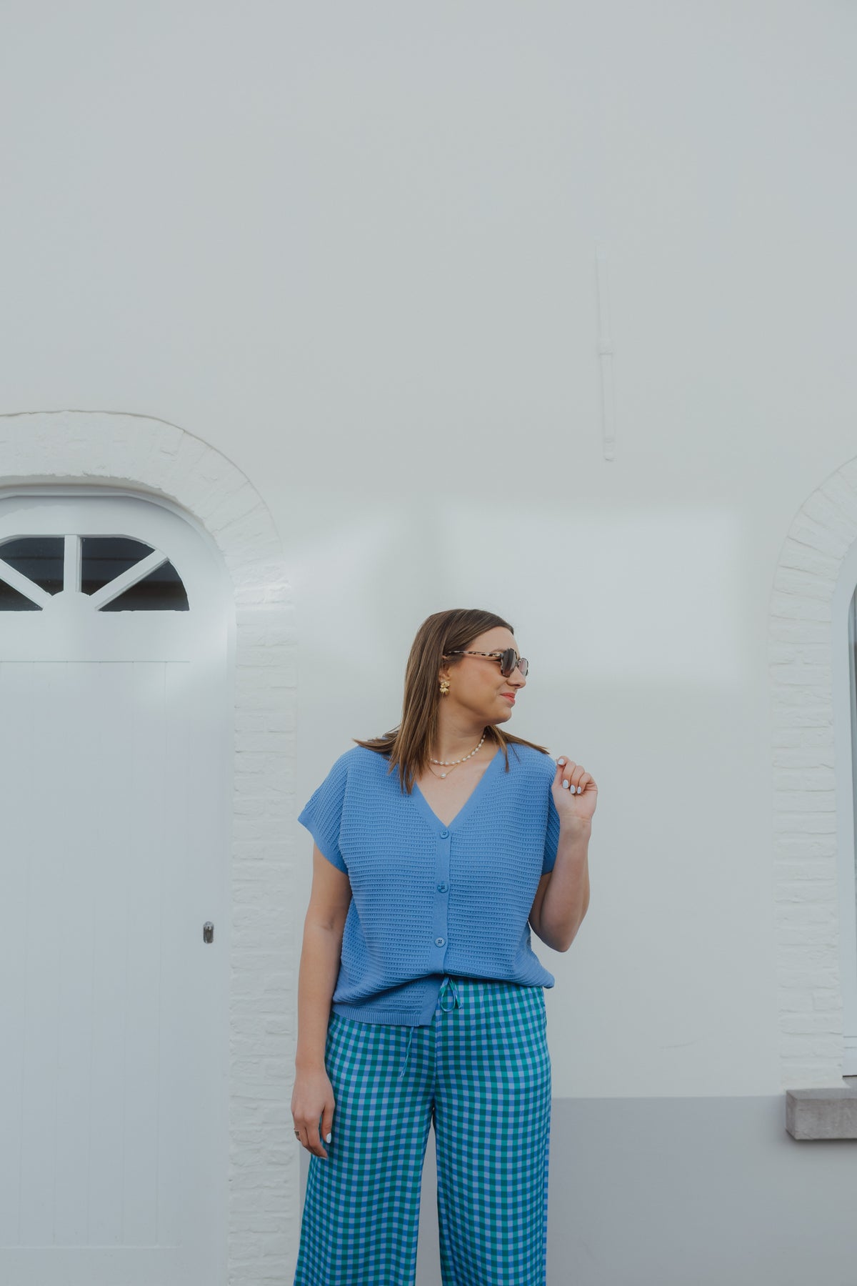 YD PANTS KATE bleu/green