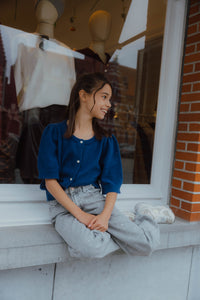 NKFNABETH KNIT CARD blauw