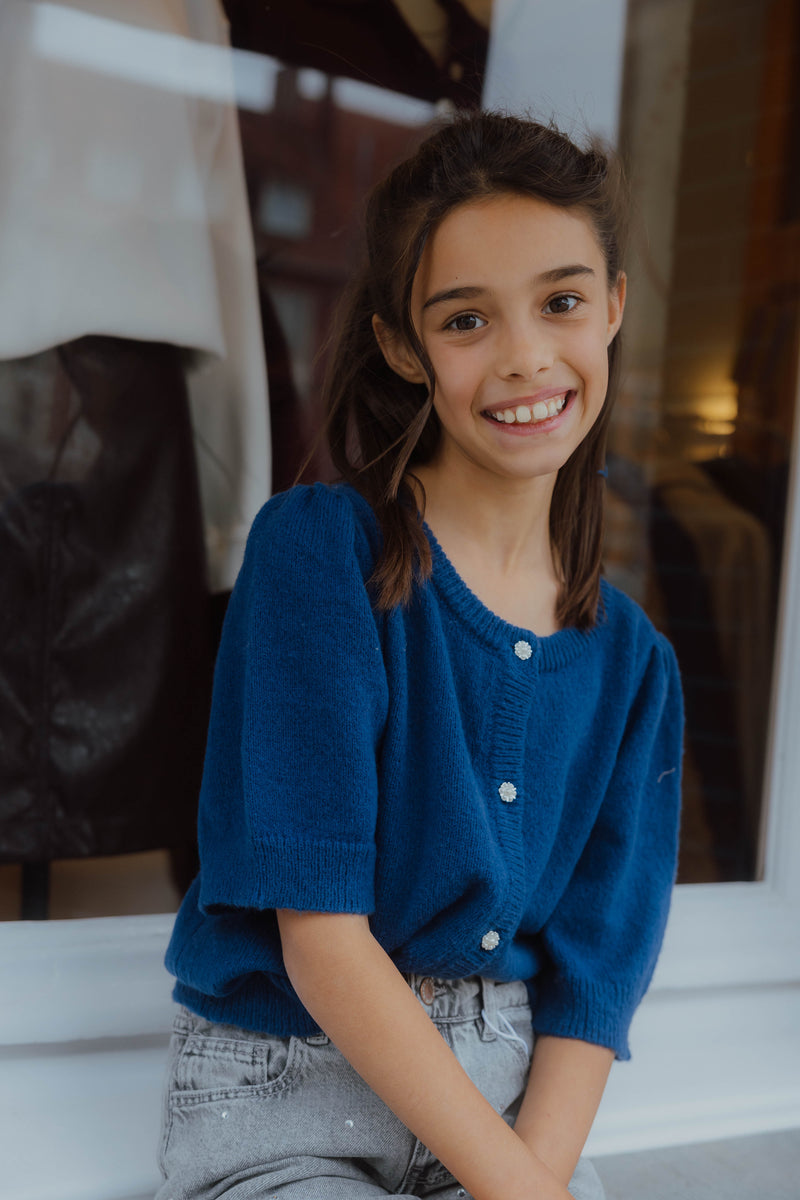 NKFNABETH KNIT CARD blauw