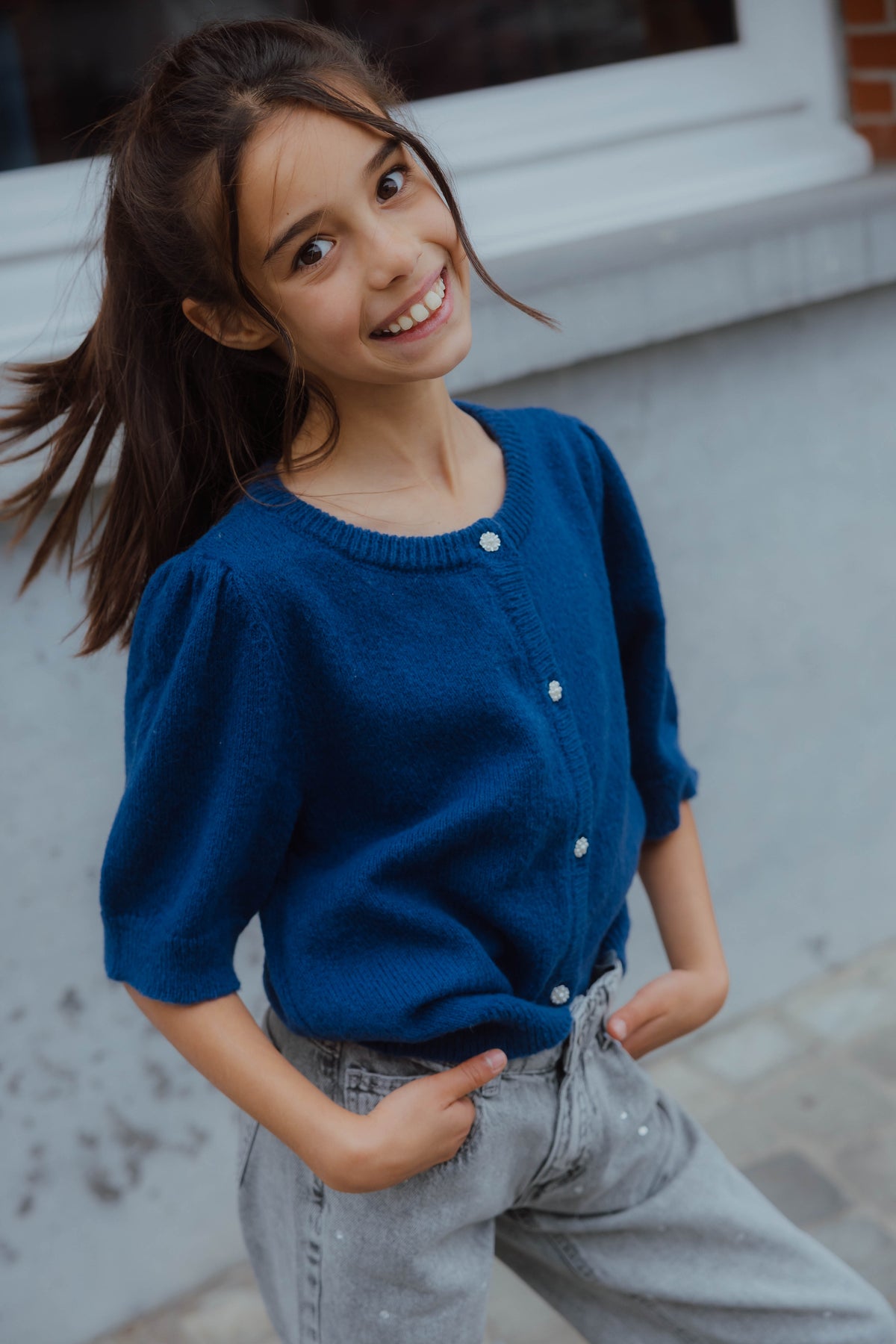 NKFNABETH KNIT CARD blauw