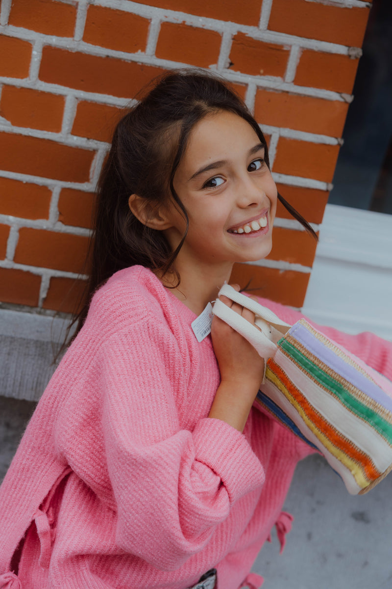 NKFLINNEA SHORT KNIT roze