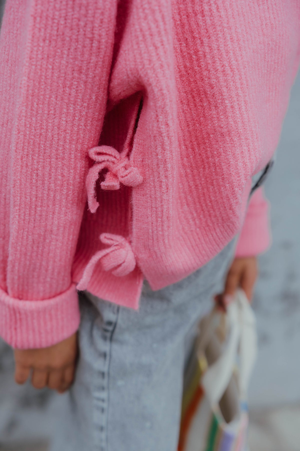 NKFLINNEA SHORT KNIT roze