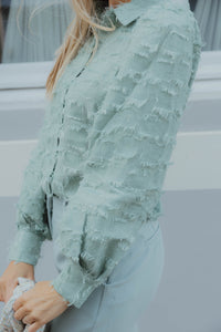 FBBENDA BLOUSE pastel groen