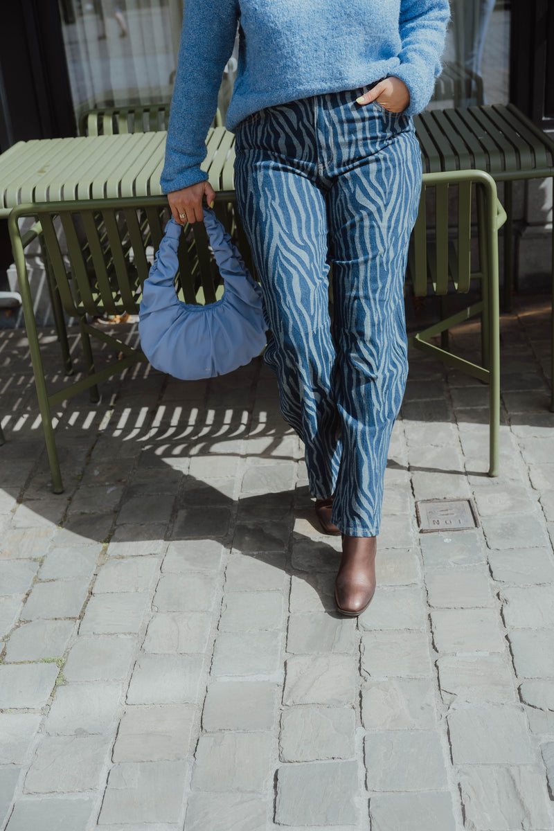 YASLORA BARREL JEANS blauw