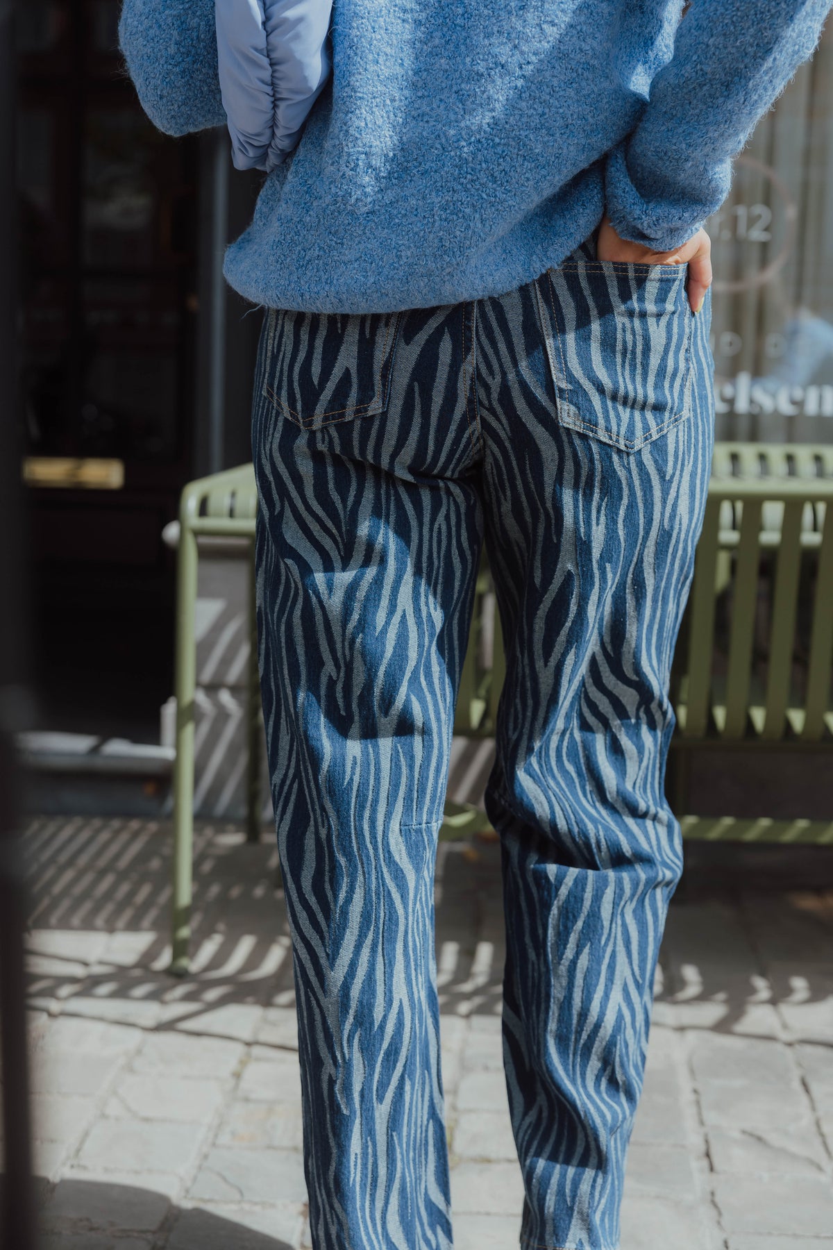 YASLORA BARREL JEANS blauw