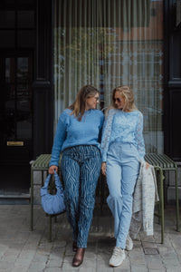 YASLORA BARREL JEANS blauw