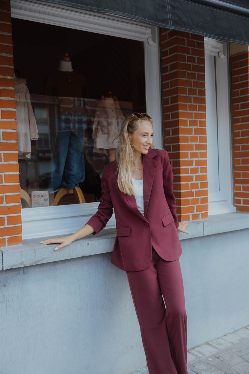 YDPANTS SOLANGE bordeaux