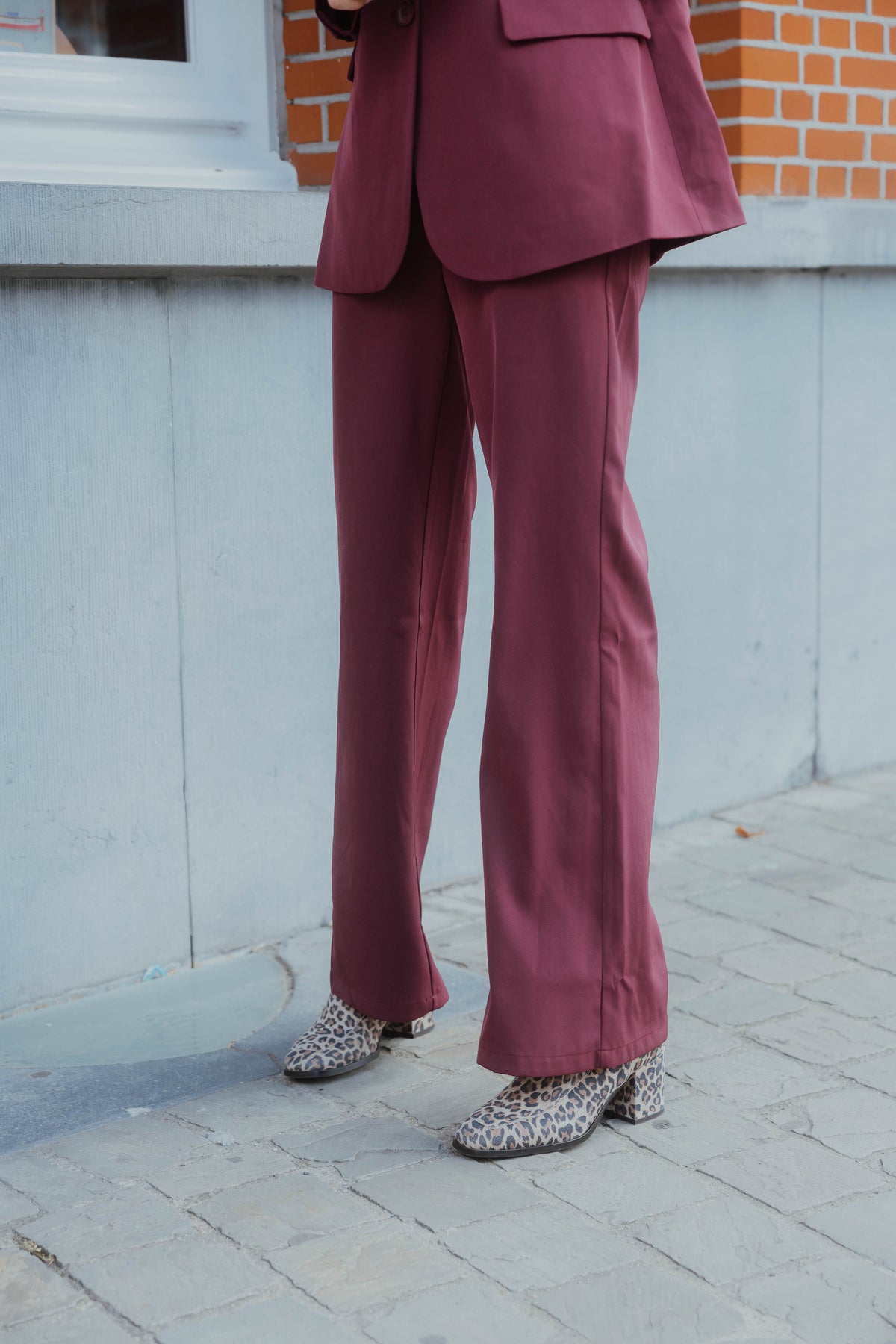 YDPANTS SOLANGE bordeaux
